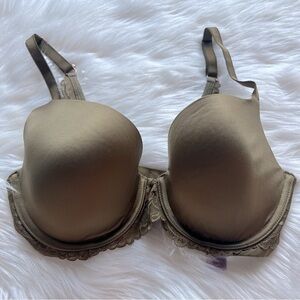 Savage X Fenty T-Shirt Bra with Lace Detail in Moss Green 32DD